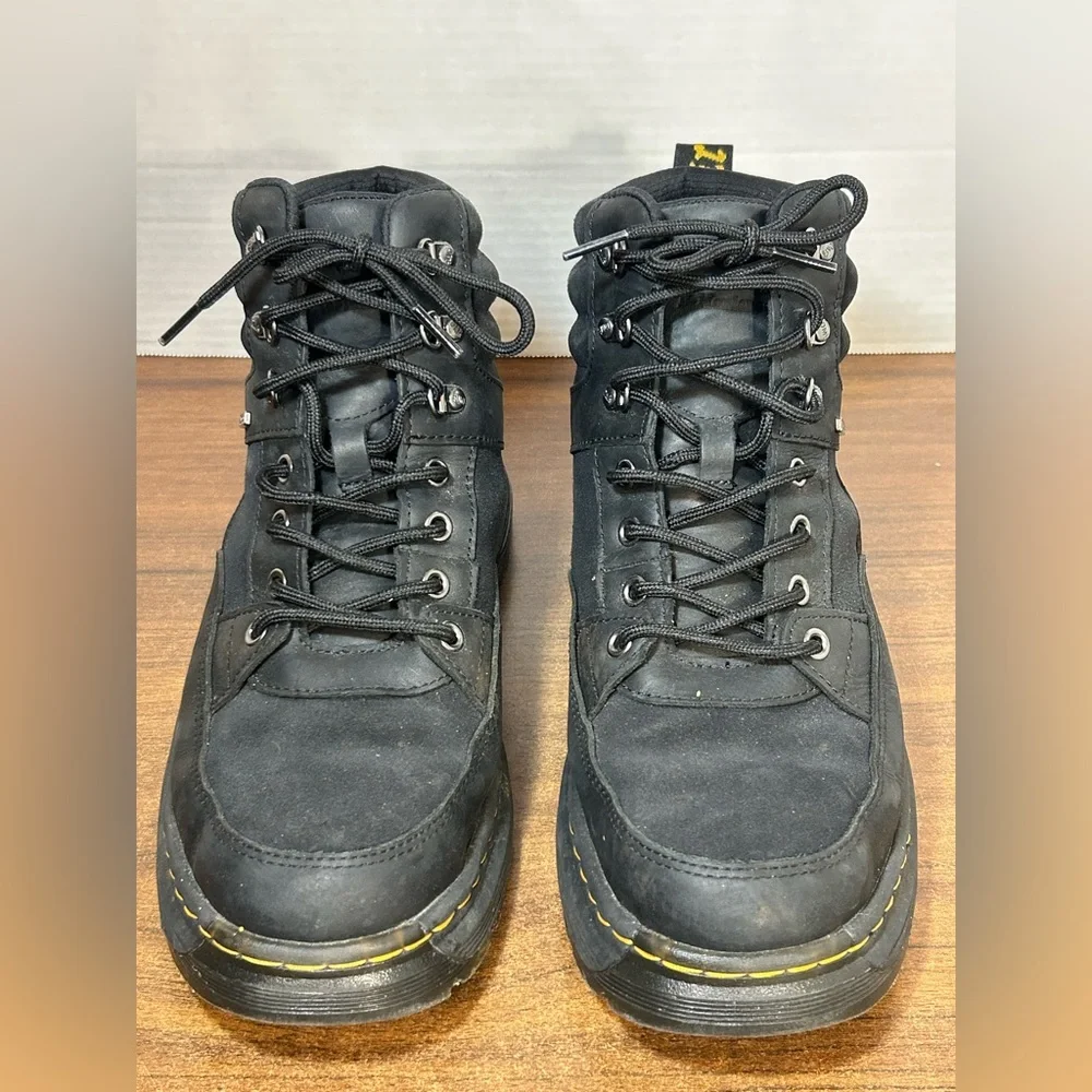 Dr. Marten Crewson Chukka Black Boots Men’s 10 Padded Leather - Picture 2 of 7